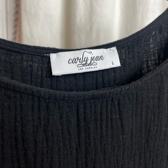 Finn Baby Doll Dress Carly Jean Los Angeles Black L - Picture 3 of 3